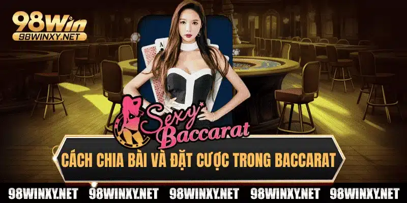 Cách chia bài và đặt cược tropng baccarat